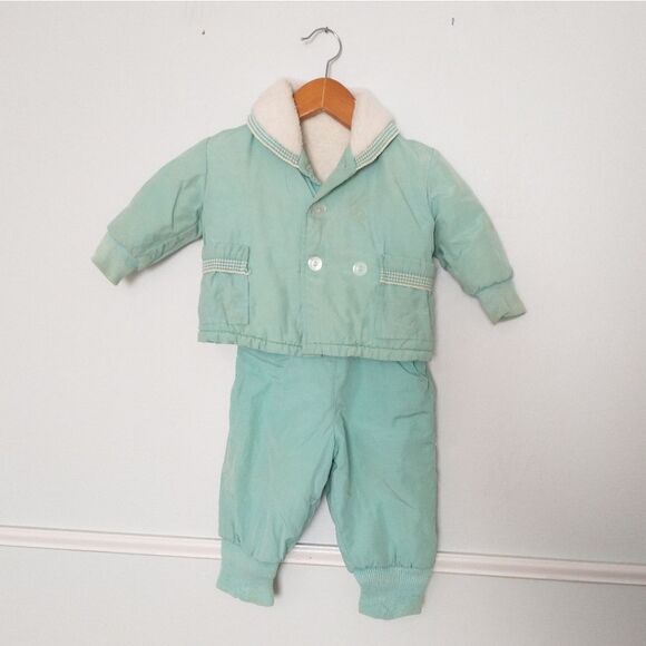 Vintage handmade baby Snowsuit 12mo - Picture 1 of 2
